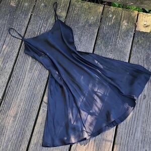 Noir silk charmouse slip